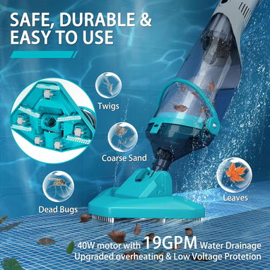 Aspiradora para piscina ❗️INALÁMBRICA ❗️CON MOTOR INCORPORADO - Img 122413233