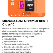 MicroSD ADATA Premier UHS-I Clases 10 de 64GB y 128GB. Nuevas - Img 47456393