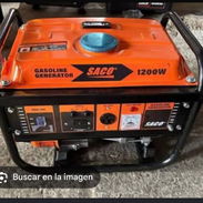 Planta eléctrica de gasolina y gas marca Saco de 1200w nueva en su caja 0km - Img 57733096