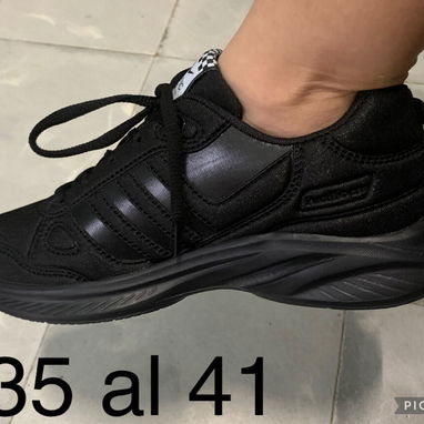 Tenis negros completos unisex 35 al 41 6500 - Img 126397288