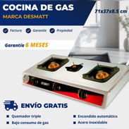 Cocina de Gas Desmatt 2 Hornillas - Img 56172223