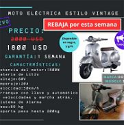 Moto eléctrica estilo vintage😯 rebaja - Img 46076817