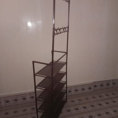 Zapatera de 5 Niveles con Percha e Instalación Práctica para el Hogar Real VPT#-0438 - Img 122739264