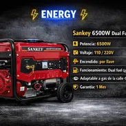 Planta de gasolina Sankey 6500W dual fuel 110 y 220v - Img 55838394