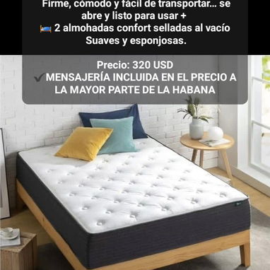 Colchones, Camas, juegos de muebles para sala y comedor - Img 122724272