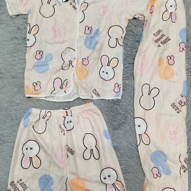Pijamas _ ropa dormir mujer 3 piezas . 12 Usd - Img 118007875