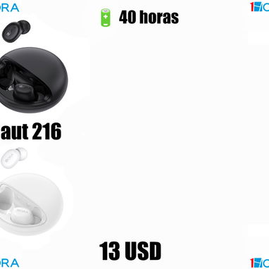 Audífonos inalámbricos originales marca 1hora  (12 USD o al cambio) - 3/3