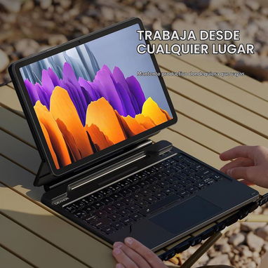 🍑Funda con Teclado Magic Style para Samsung Galaxy Tab S10 Lite / S10 FE / S9 FE / S9🍑 - 8/8