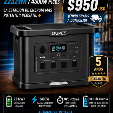 🔋 ENERGÍA PORTÁTIL – 4 ESTACIONES PARA TODAS TUS NECESIDADES ⚡ ¡Envío gratis a domicilio! 🚚🏠 📲 Contacto: 5360 7247 | - 4/4