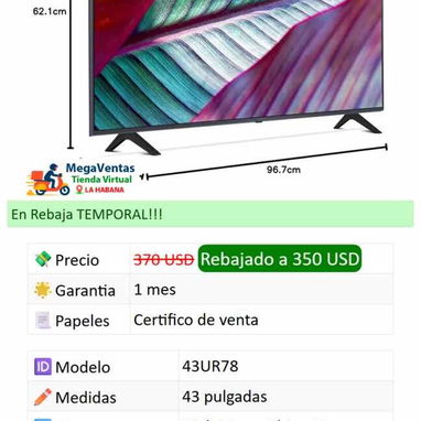 Tenemos TV de buena calidad y buen precio si está interesado escribir o llamar 👉🏾 - 3/6