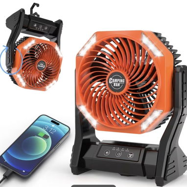 VENTILADOR RECARGABLE DE 20000mha CAMPING FAN - 3/3