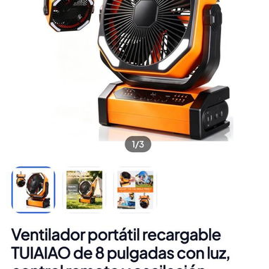 Ventiladores recargables - 3/6