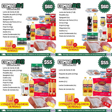 COMBOS DEL COMIDA CON DOMICILIO INCLUÍDO PARA TODA LA HABANA - 8/8