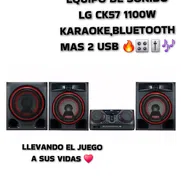 SISTEMA DE AUDIO LG CK57 1100W BLUETOOTH KARAOKE LUCES LED - Img 50591399