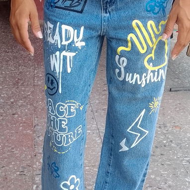 Pantalón boyfriend ancho talla S - Img 124289951