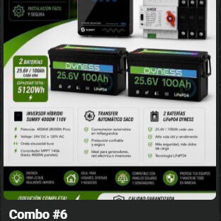 Combo Energía Total (Inversor + Baterías + Transfer) P0926-AV015 - 6/6