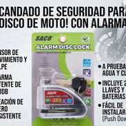 Candado para moto con alarma - Img 57331051
