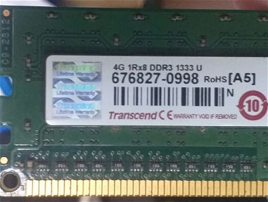 Memoria Ram DDR3 4 Gyga, precio 2000. - Img main-image