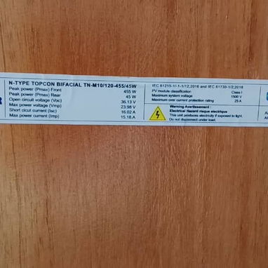 Panel de 500 w bifacial - Img 123603659