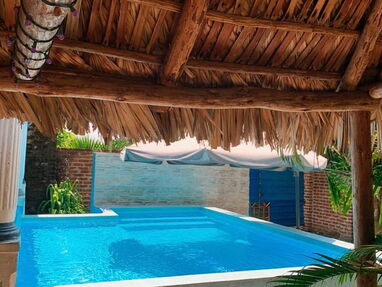 ⭐ Renta casa de 2 habitaciones climatizadas, cocina equipada, terraza,ranchón, barbecue, piscina, parqueo en Guanabo - Img 64567888