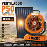 Ventilador recargable y solar P50 (40000 mAh) - Img 55915195
