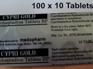 👉 ))- ANTIHESTAMNICOS -(( Cyproheptadine 4mg 1 Tiras de 10 Tableta 👈 - Img 60199068
