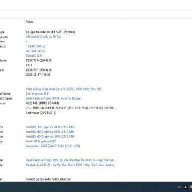 Laptop DELL Inspirion !5% pulgadas - 5/6