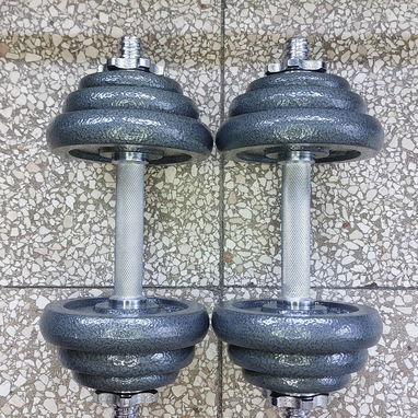 Maleta de pesas, barra y mancuernas de 50 Kg para el gym. Se vende la maleta completa, nada por separado. - 8/10