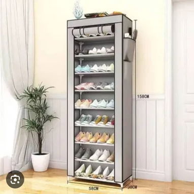 Zapatera de 10 pisos antipolvo - 10/10