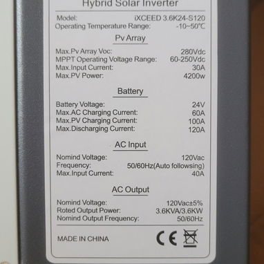 Kit solar inversor de 3kw con bateria de 6 kw - Img 123148218