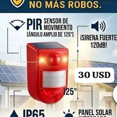 Alarma con panel solar - 2/3