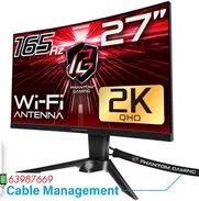 🔥🔥63987669-Monitor Curvo de 27" marca ASROCK, modelo PG27Q15R2A PHANTOM Gaming, QHD 2K (2560x1440p), 165Hz, NUEVO🔥🔥 - Img 49564750