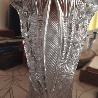 Vendo búcaro antiguo de cristal bohemia, broquedo perfectas condiciones. Mide 20cm de altura. Se puede hacer una rebaja. - 3/5
