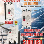 ⚡🌞 ¡GANGA! BREAKER CAJA MOLDEADA 250A 2P 🌞⚡ 🔋 Ideal para sistemas fotovoltaicos y aplicaciones de energía solar. ✅ Al - Img 55760215