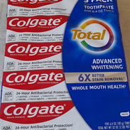 PASTA COLGATE TOTAL ADVANCED WHITENING ANTIBACTERIAL 6X DE 181 GRAMOS TUBO SUPER GRANDE. ORIGINAL. USA - Img 55480970