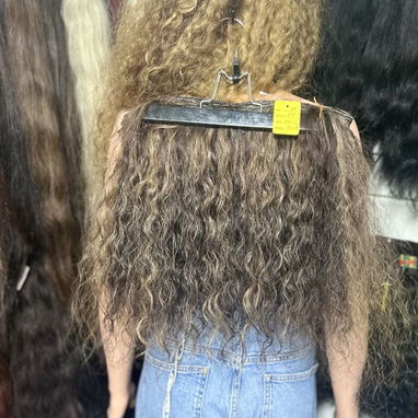 Cortinas de cabello natural, implante, extensiones, mechones, nudo brasileño  Grapado, hilo, pelucas lace frontal,etc... - 6/10