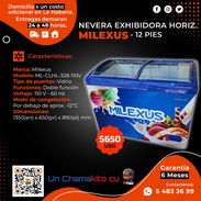 💲650💲NEVERA EXHIBIDOR HORIZONTAL MILEXUS 12 PIES. MENSAJERÍA CON FACTURA Y GARANTÍA DE 6 MESES. TLF 54833699 - Img 50438162