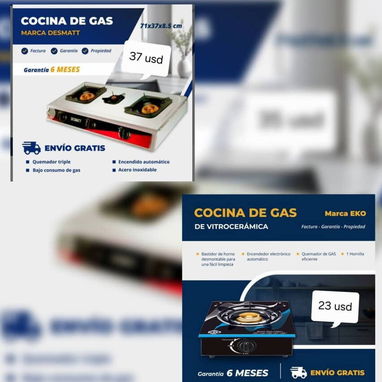 Microondas,cocina de gas,cocina híbrida ,horno electrico - Img 125936320