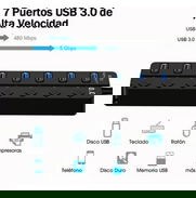 HUB/extension/regleta usb 3.0 con interruptores y 7 puertos usb de salida. - Img 47028413