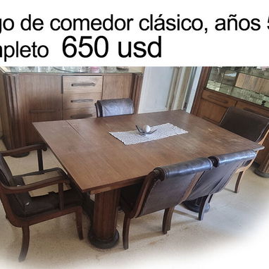 Juego de comedor antiguo en venta - Img 127062342