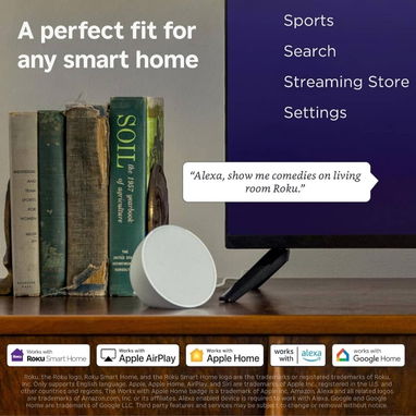 Dispositivo de transmisión Roku 4K y HDR para TV con control remoto por voz - Img 122622191