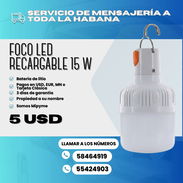 💡 FOCOS LED RECARGABLES POR USB! 💲 15W: 5 USD 🛡️ Garantía: 3 días - Img 55773059