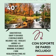Vendo Smart TV Premier 40", soporte de pared -mensajería gratis y garantía - Img 50136575