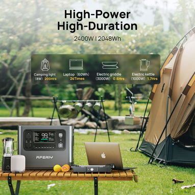 ⚡2048WH⚡ ESTACIÓN PORTÁTIL  AFERIY 4800W/2400W LIFEPO4 2048WH BATERÍA. MENSAJERÍA CON FACTURA Y GARANTÍA. TL 54833699 - 6/7