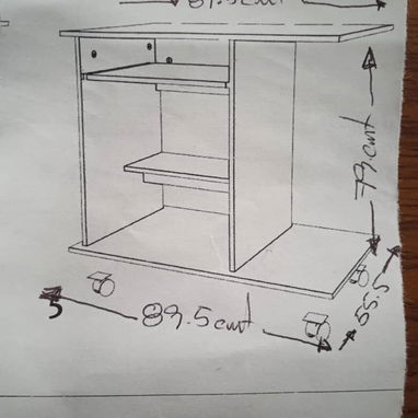 Mesa de computadora con ruedas - Img 120765981