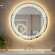 Espejo de pared con luz led, tactil moderno importado - Img 54813378