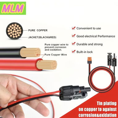 Cable panel solar de 14 AWG de 3 metros XT60i - 3/3