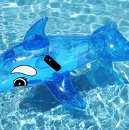 Piscina para niños y juguete (delfin) inflable tipo balsa - Img 50423176