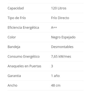 Minibar Daewoo de Espejo negro. 52811938 - 2/2