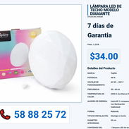 LÁMPARA LED DE TECHO MODELO DIAMANTE VPT-0205 - Img 55992655